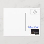 Nachtballon Postkarte (Rückseite)