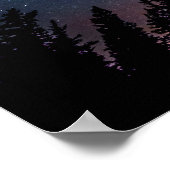 Nachtbaum und Sternenwerk | Poster (Ecke)