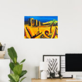 Nachtbeginn in der Wüste Poster (Heimbüro)
