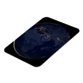 Nachtbeleuchtung in Europa, Afrika und im Nahen Os Magnet (Linke Seite)