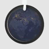 Nachtbeleuchtung in Europa, Afrika und im Nahen Os Ornament (Rückseite)