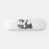 Nachtbild für Katzen am Tag - Wählen Sie Hintergru Skateboard (Horizontal)