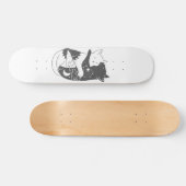 Nachtbild für Katzen am Tag - Wählen Sie Hintergru Skateboard (Horizontal)