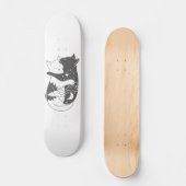 Nachtbild für Katzen am Tag - Wählen Sie Hintergru Skateboard (Vorderseite)