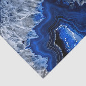 Nachtblauer Indigo-Achat-Mineralquarz-Edelstein Seidenpapier (Ausschnitt)