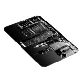 Nachtblick auf Chicagos berühmtes Stadtbild Magnet (Rechte Seite)