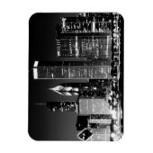 Nachtblick auf Chicagos berühmtes Stadtbild Magnet (Vertikal)