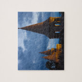 Nachtblick auf das Fischbecken, Burg Hil Puzzle (Vertikal)