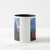 Nachtblick auf das Fischbecken, Burg Hil Tasse (Zentrum)