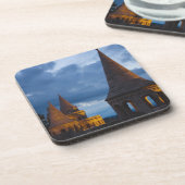 Nachtblick auf das Fischerviertel, Castle Hil Untersetzer (Linke Seite)