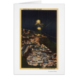 Nachtblick auf den Shasta-Damm