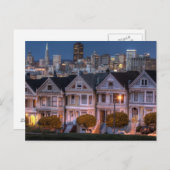 Nachtblick auf die Häuser der "gemalten Damen" Postkarte (Vorne/Hinten)