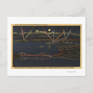 Nachtblick auf die Metropolitan Bay Postkarte