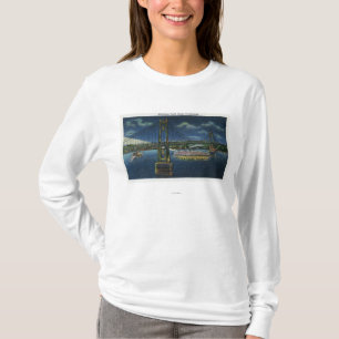 Nachtblick auf die Mid-Hudson-Brücke T-Shirt