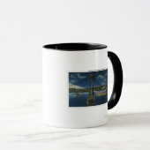 Nachtblick auf die Mid-Hudson-Brücke Tasse (VorderseiteRechts)