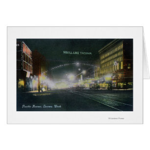Nachtblick auf die Pacific Avenue