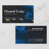 Nachtblick auf DJ-Mix aus Party-Unterhaltung Visitenkarte (Vorne/Hinten)