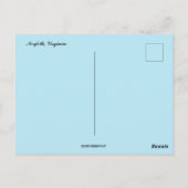 Nachtblick auf Norfolk Virginia Postkarte (Rückseite)