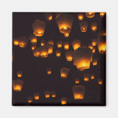 Nachtblick auf Sky Lanterns Magnet (Vorne)