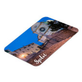 Nachtblick auf Treppe und Kirche in Split, Kroatie Magnet (Linke Seite)