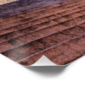 Nachtblick auf Treppe und Kirche in Split, Kroatie Poster (Ecke)