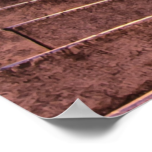 Nachtblick auf Treppe und Kirche in Split, Kroatie Poster (Ecke)