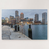 Nachtblick in Boston Puzzle (Horizontal)