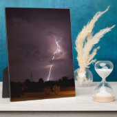 Nachtblitz Sturmwolken Fotoplatte (Seite)