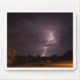 Nachtblitz Sturmwolken Mousepad