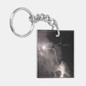 Nachtblitz Sturmwolken Schlüsselanhänger (Vorderseite links)