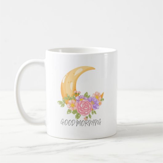 Nachtblühende Blumen Kaffeetasse (Links)