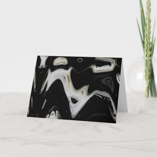 Nachtblühende Cerius Abstrakte Note Card Feiertagskarte (Vorderseite)