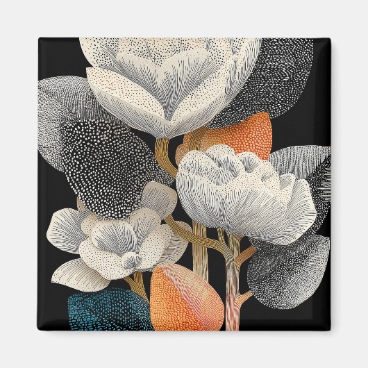 Nachtblüte auf dem roten Planeten #4 Magnet (Vorne)