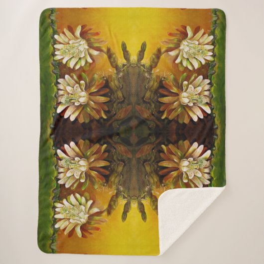 Nachtblüte Cereus - Kakteen blühen Sherpadecke (Vorderseite)