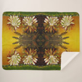 Nachtblüte Cereus - Kakteen blühen Sherpadecke (Vorderseite (Horizontal))