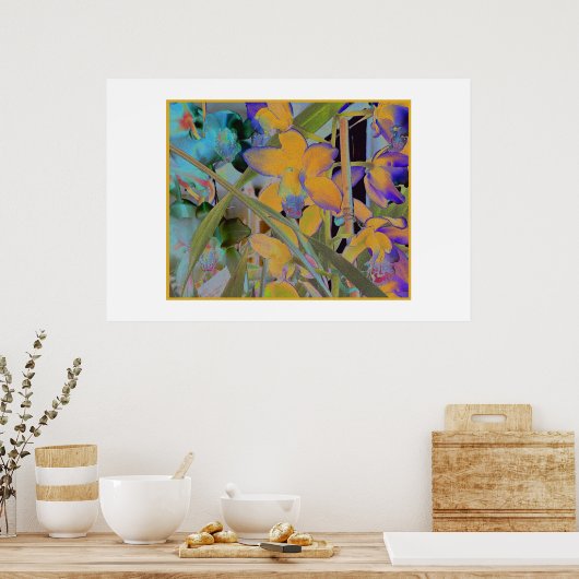 Nachtblüte Poster (Küche)