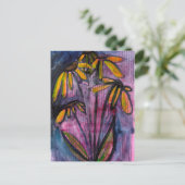 Nachtblüten Postkarte (Stehend Vorderseite)