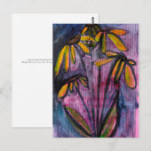Nachtblüten Postkarte (Vorne/Hinten)
