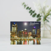Nachtbrisbane Postkarte (Stehend Vorderseite)