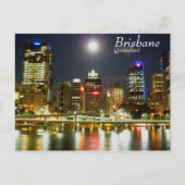 Nachtbrisbane Postkarte (Vorderseite)