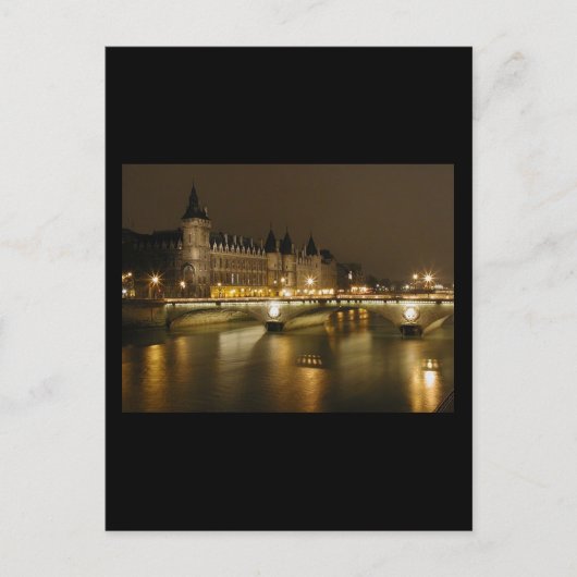 Nachtbrücke Postkarte (Vorderseite)