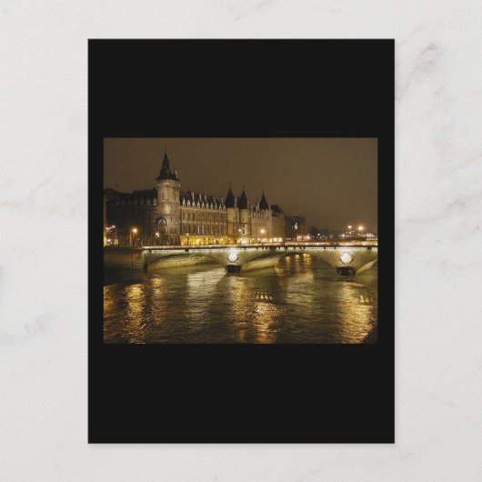 Nachtbrücke Postkarte (Vorderseite)