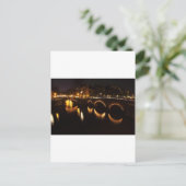 Nachtbrücke Postkarte (Stehend Vorderseite)