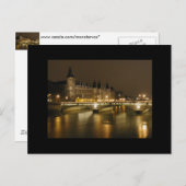 Nachtbrücke Postkarte (Vorne/Hinten)