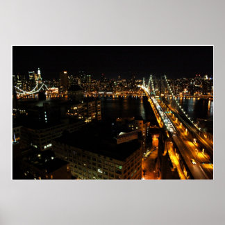 Nachtbrücken Poster