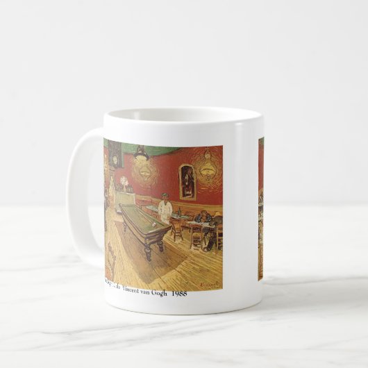 Nachtcafé durch Vincent van Gogh Kaffeetasse (Vorderseite Links)