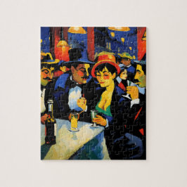 Nachtcafé in Paris, 1900 Puzzle