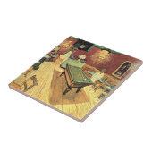 Nachtcafé, Place Lamartine von Vincent van Gogh Fliese (Seite)
