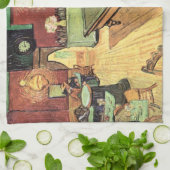 Nachtcafé, Place Lamartine von Vincent van Gogh Geschirrtuch (Gefaltet)