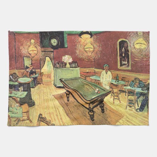Nachtcafé, Place Lamartine von Vincent van Gogh Geschirrtuch (Horizontal)
